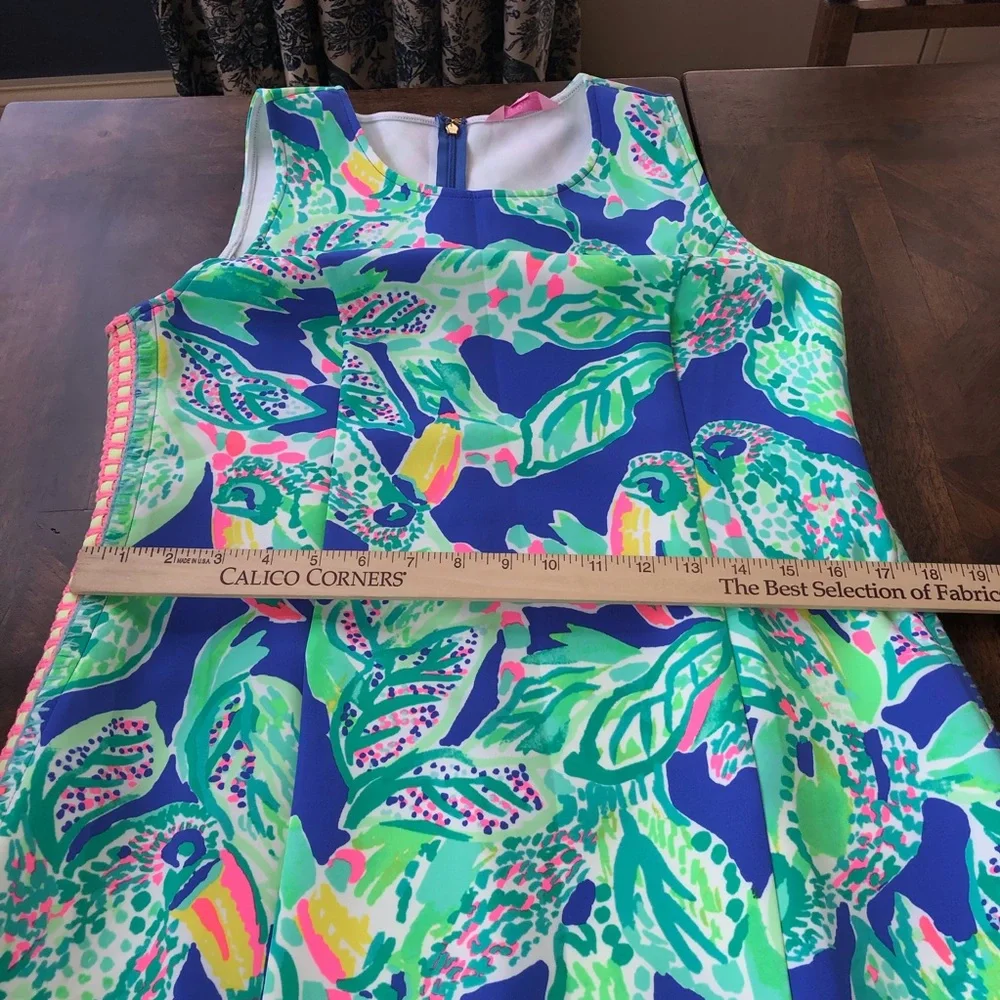 Lilly Pulitzer Mila Knit Shift in Wake Up Call Print New Size L - Picture 11 of 13